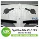 Spitfire Mk.Vb Wheel bay - FOAM mask BORDER 1:35