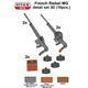 French Reibel MG detail set 3D 1:72