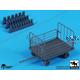 Baggage cart + suitcases (1:72)