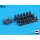 Baggage cart + suitcases (1:72)