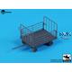 Baggage cart + suitcases (1:72)