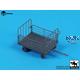 Baggage cart + suitcases (1:72)
