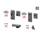 King Tiger / Jagdtiger Skirt Brackets, Convoy Lght