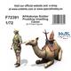 Afrikakorps Soldier with unwilling camel 1/72