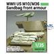 WWII US M10/M36 Sandbag front armour (f. Tamiya)