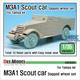 M3A1 Scout car Sagged Wheel set (For Tamiya 35363)