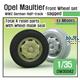 Opel Maultier Half-Track Sagged Front Wheel set