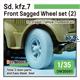 Sd.kfz.7 Half-Track Sagged Front Wheel set (2)