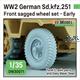 Sd.Kfz. 251 front sagged wheel set - Early