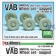 VAB 6X6 Uniroyal sagged wheel set