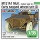 M151A1 Mutt Jeep Early Sagged Wheel set (2)