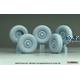 UAZ - 469 Utility Truck Sagged Wheel set (Zvezda)