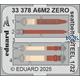 Mitsubishi A6M2 Zero seatbelts STEEL 1/32
