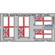 Royal Navy ensign flag WWII STEEL  1/350