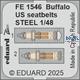 Brewster F2A-2 Buffalo US seatbelts STEEL 1/48