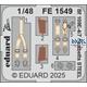 Messerschmitt Bf-109E-4/7 seatbelts STEEL 1/48