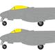 Gloster Meteor F.8 TFace 1/32 Masking Tape