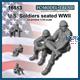 U.S. soldiers seated WWII (1:16)