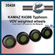 Kamaz K4386 Typhoon weighted wheels (for Meng)