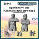 Spanish civil war national tank crew, set 2