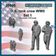 US WWII tank crew, set 1