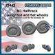 M3 haltrack, weighted wheels + flat wheel (1:72)
