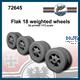 Flak 18 weighted wheels (1:72)