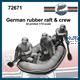 German rubber boat & crew (1:72)