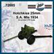 Hotchkiss 25mm anti tank gun SA 34 (1:72)