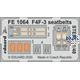Grumman F4F-3 seatbelts STEEL 1/48