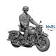 WW2 US para "American rider" including bike 1:16