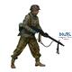 WW2 SS MG42 Gunner 1:16