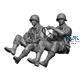 WW2 U.S. Paratrooper Willys Driver & Crew 1:16