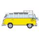 Volkswagen Type 2 Micro Bus w/Roof Carrier