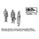 German Doctor, Nurse and wounded Officer