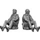 WW2 US Navy Pilot + Rear Gunner Set 4 heads 1:35