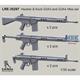 Heckler & Koch G3A3 and G3A4 rifles set