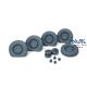 US Jeep Willys road wheels (flat tires set) 4 pcs.