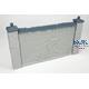 Cracked wall w/pillars & plain tiles - 12,5x6,5 cm