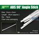 ABS 90° Angle Stick 2x2mm,Winkelprofil 25cm Länge