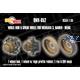 Merkava 3, Namer Wheel Hub (early) & Spare wheels