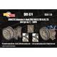 Sd.Kfz.251 Road Wheels (late hub type 2) Tamiya