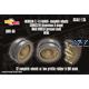 Merkava 3, 4, Namer road wheels (low profile) Meng