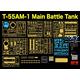 T-55 AM-1 Main Battle Tank with workable tracks