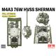 M4A3 76W HVSS Sherman late full interior CLEAR VS.