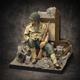 U.S. soldier at rest - with base (WWII)  1:35)