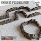 3D Resin Print: Sandbag Emplacements (Sewn)