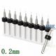 10 x MBK Micro Bohrer 0,2mm