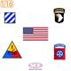 WWII U.S. Army Insignia #4 (1:16)