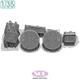 Detail-up mesh parts f. Leopard 2A7V (Tamiya) 1:35
